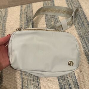 Lululemon Athletica Light Gray Crossbody Bag